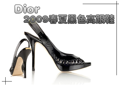 Dior2009春夏黑色高跟鞋